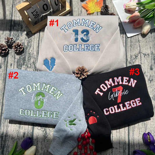 Boys of Tommen Embroidered Sweatshirt | Johnny Kavanagh, Lynch Joey | Book Merch Hoodie | Tommen College Crewneck Classic Fabric