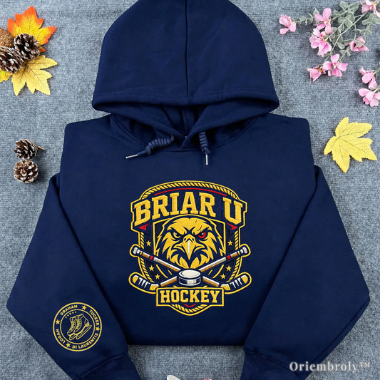 Briar U embroidered sweatshirt hockey romance hoodie