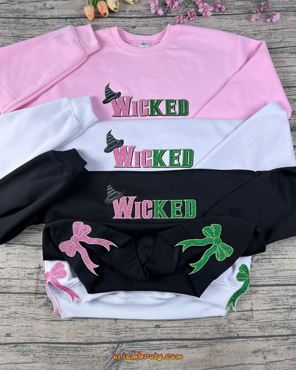 Wizard of Oz themed embroidered sweatshirt