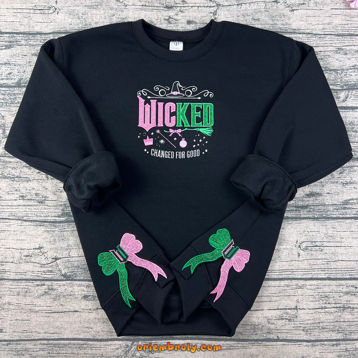 Defy Gravity Embroidered Sweatshirt Wizard of Oz