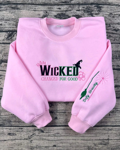 Close-up of Change For Good embroidery detail