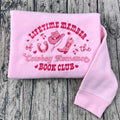 Chestnut Springs Series sweatshirt featuring cowboy romance embroidery, perfect for romance readers and bookish fans.