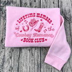 Chestnut Springs Series sweatshirt featuring cowboy romance embroidery, perfect for romance readers and bookish fans.