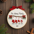 Custom holiday ornament gift for families