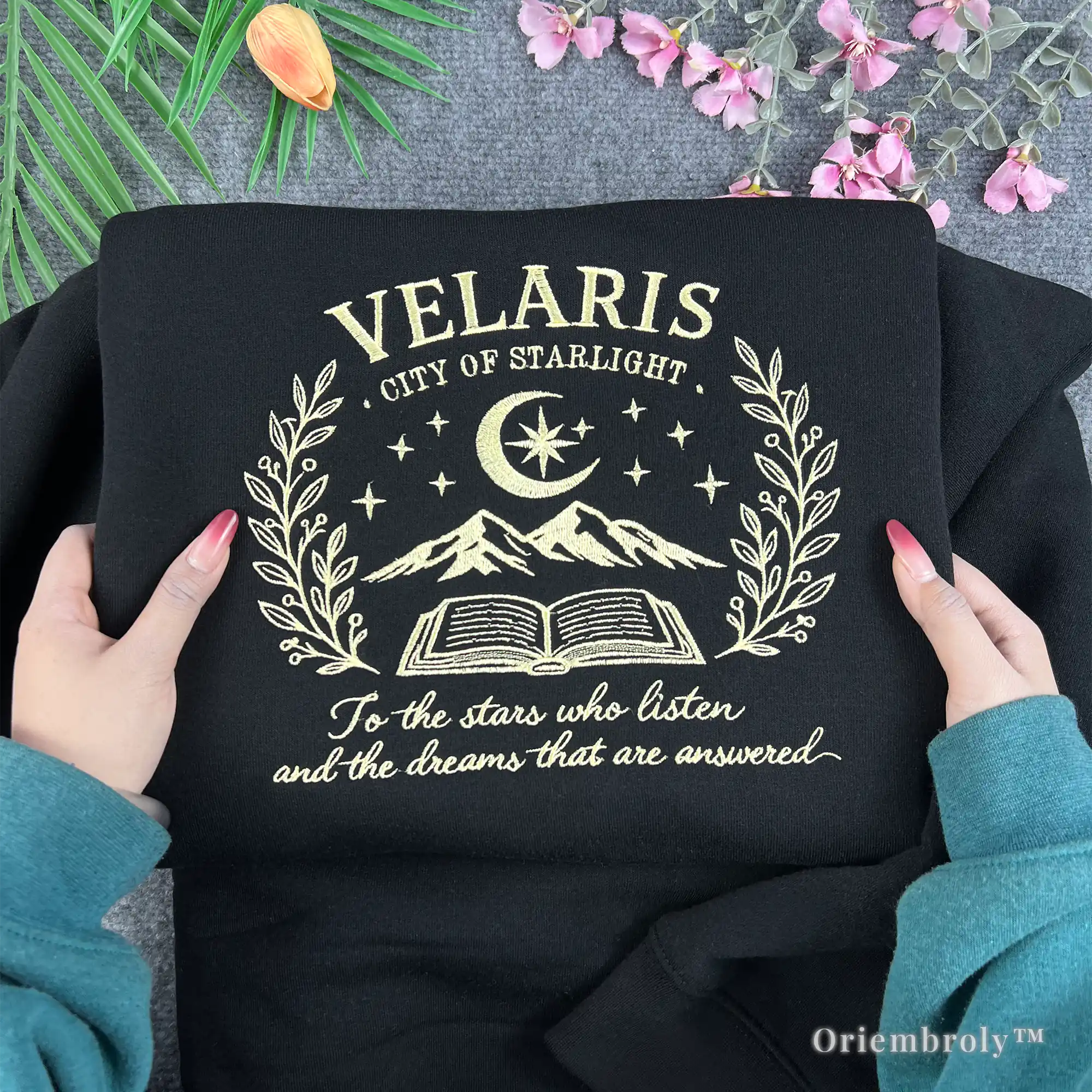City of Starlight sweatshirt embroidered fantasy crewneck
