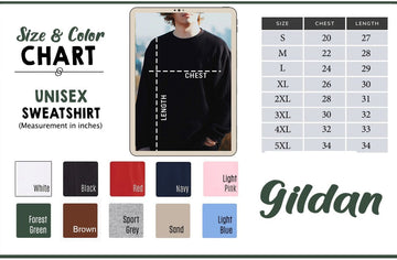 Size and Color chart