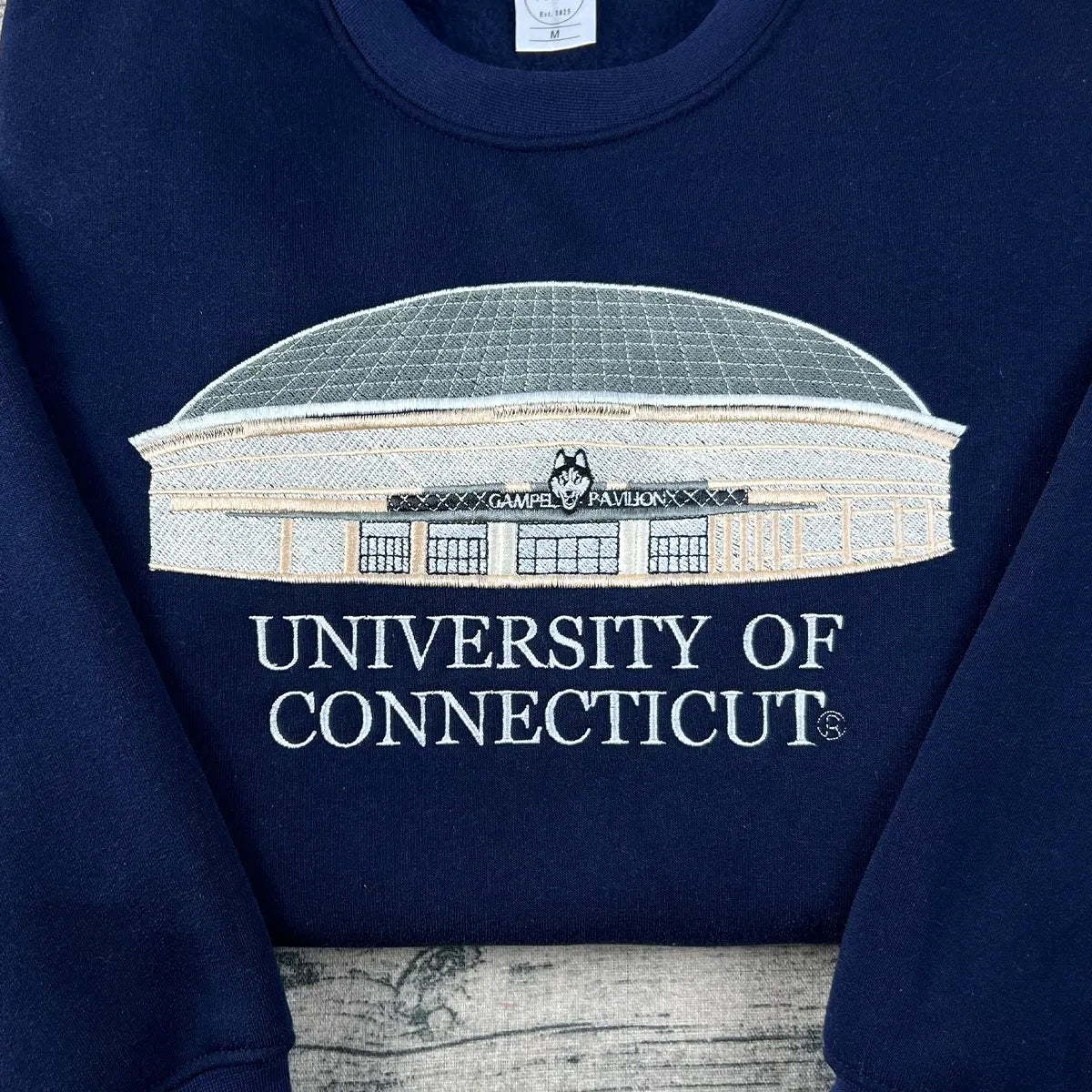 UConn embroidered sweatshirt for students and alumni