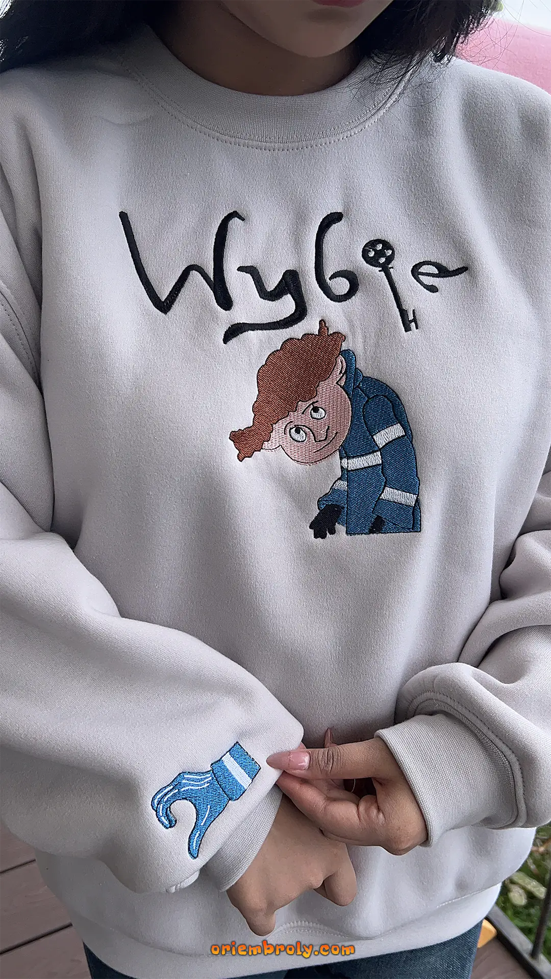 Coraline and Wybie embroidery unisex sweatshirt