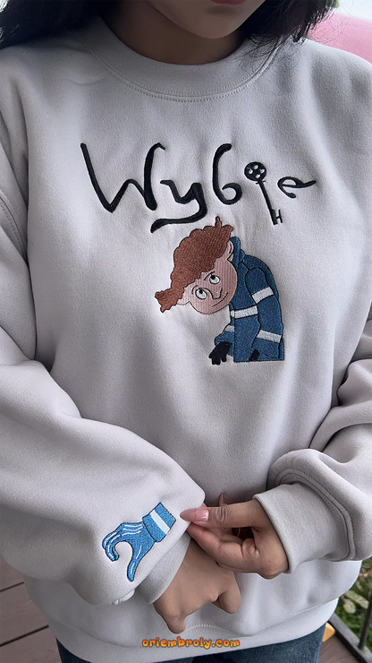 Coraline and Wybie embroidery unisex sweatshirt