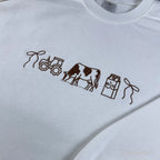 cottagecore sweatshirt embroidered farm life aesthetic outfit