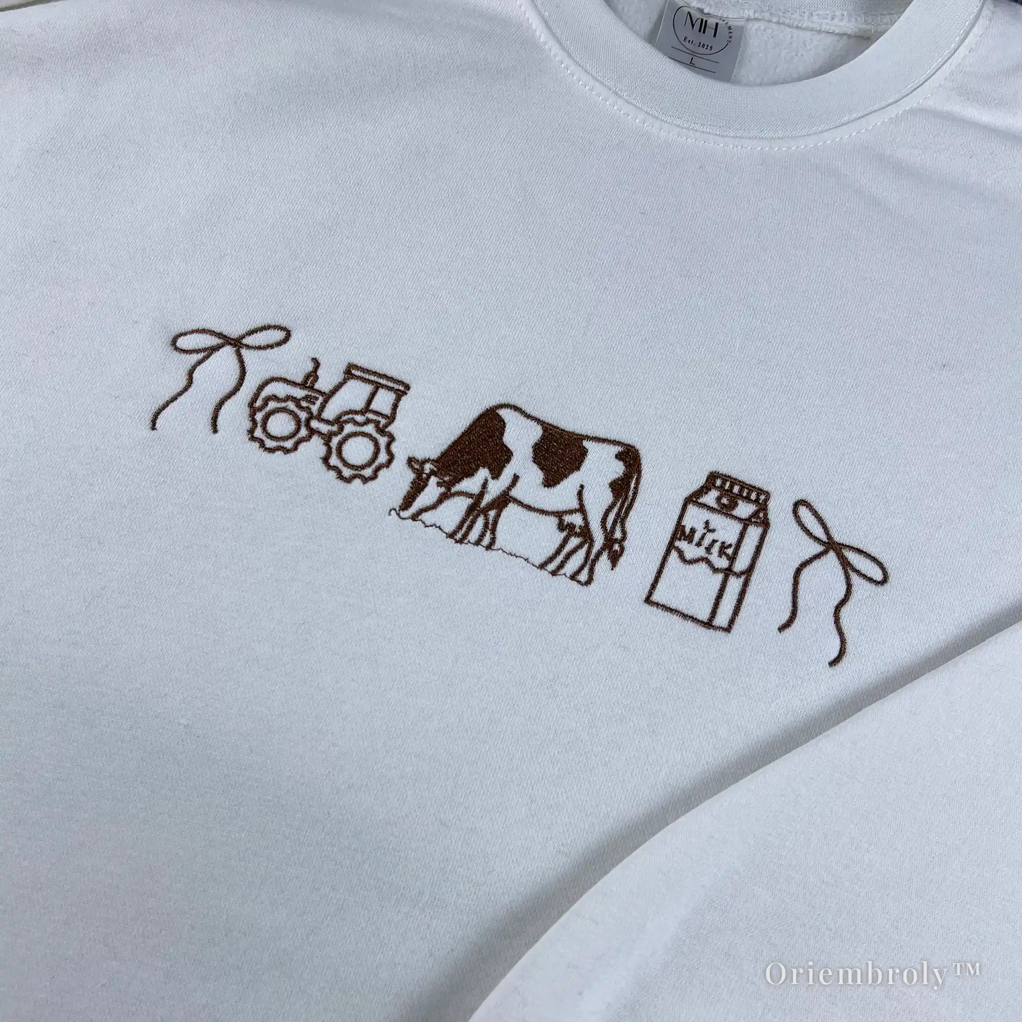 cottagecore sweatshirt embroidered farm life aesthetic outfit