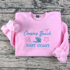 Cousins Beach embroidered sweatshirt hoodie with Summer I Turned Pretty theme