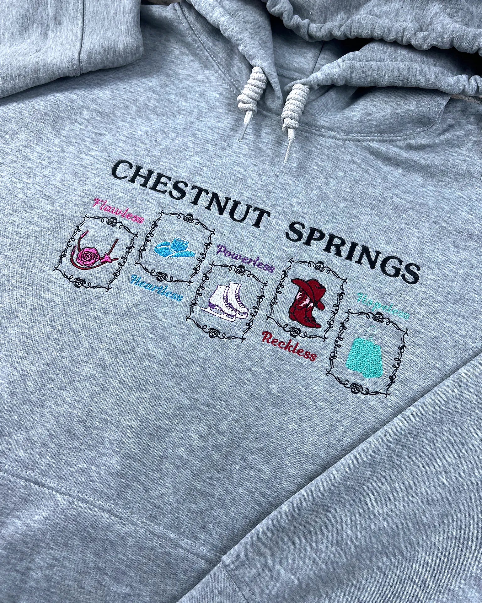 Cowboy romance embroidered sweatshirt – Chestnut Springs Series merch inspired by Elsie Silver