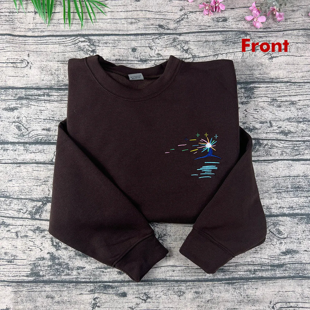 Howl’s Moving Castle embroidered crewneck front view