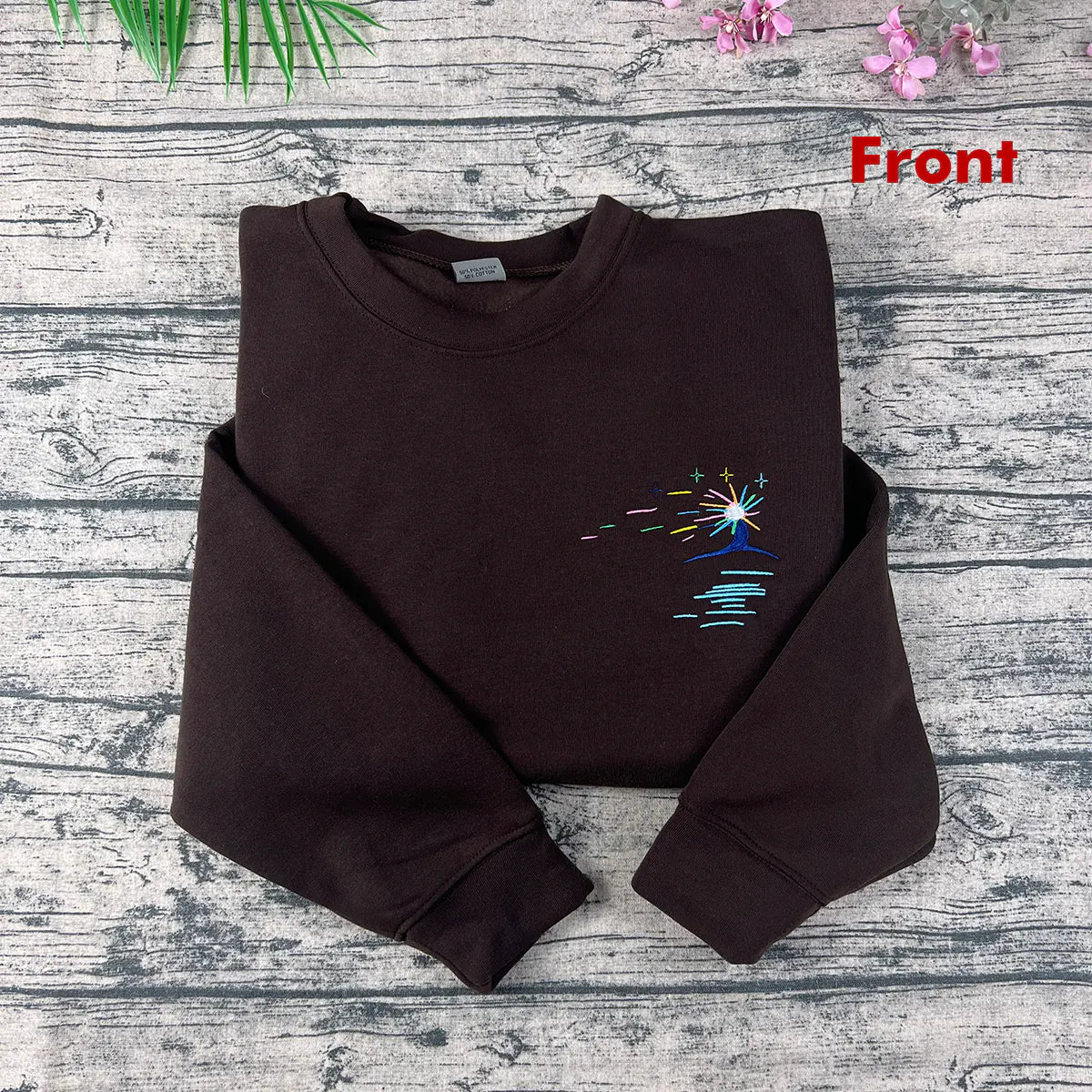 Howl’s Moving Castle embroidered crewneck front view