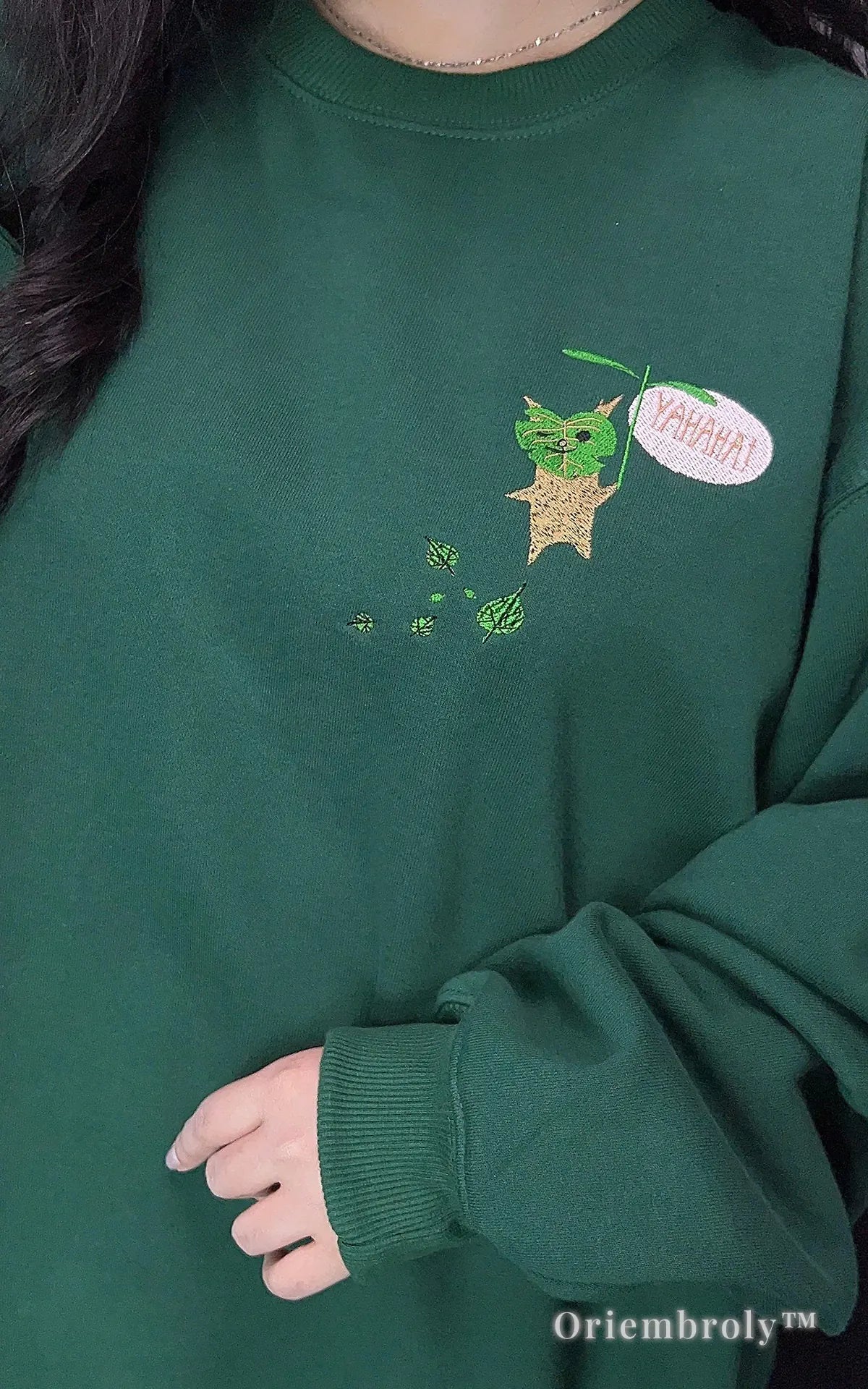 cozy gamer sweatshirt embroidered Zelda inspired design