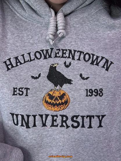 Custom embroidered Halloween crewneck unisex