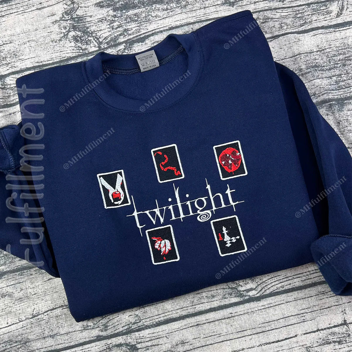 Twilight vampire and wolf themed sweatshirt for her