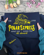 Cozy unisex Christmas sweatshirt with embroidery