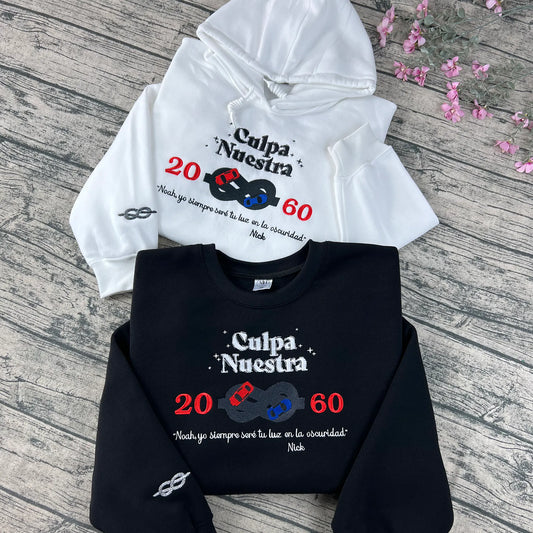 Culpa Nuestra 2060 embroidered sweatshirt in bold streetwear style