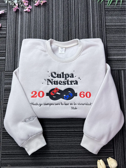 Casual embroidered sweater for women