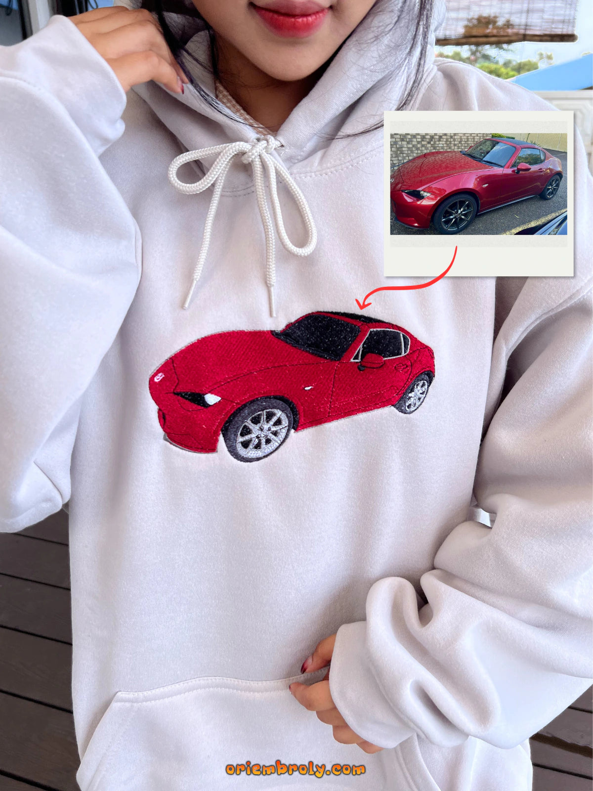 Custom car photo sweatshirt – meaningful 2025 gift