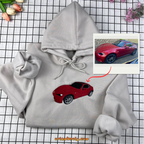 Custom car photo sweatshirt – meaningful 2025 gift