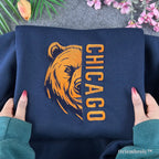 custom embroidered crewneck sweatshirt oversized fit