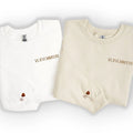 Custom embroidered hoodie with Roman numerals, the ideal Valentine’s Day gift