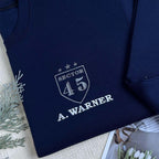 Custom Embroidered Shatter Me Sweatshirt | Aaron Warner 45 Sector CCR Bookish Merch