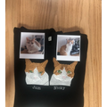 Custom embroidered pet sweatshirt with personalized cat face design