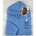 Custom pet embroidered sweatshirt from personalized photo