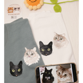 Custom pet face embroidered hoodie for dogs and cats