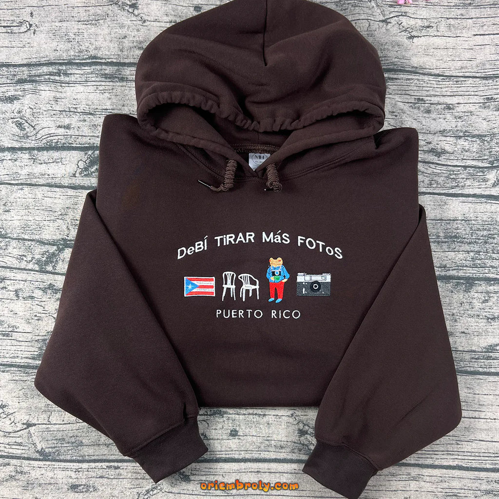 Cozy Puerto Rico embroidered sweater unisex fit