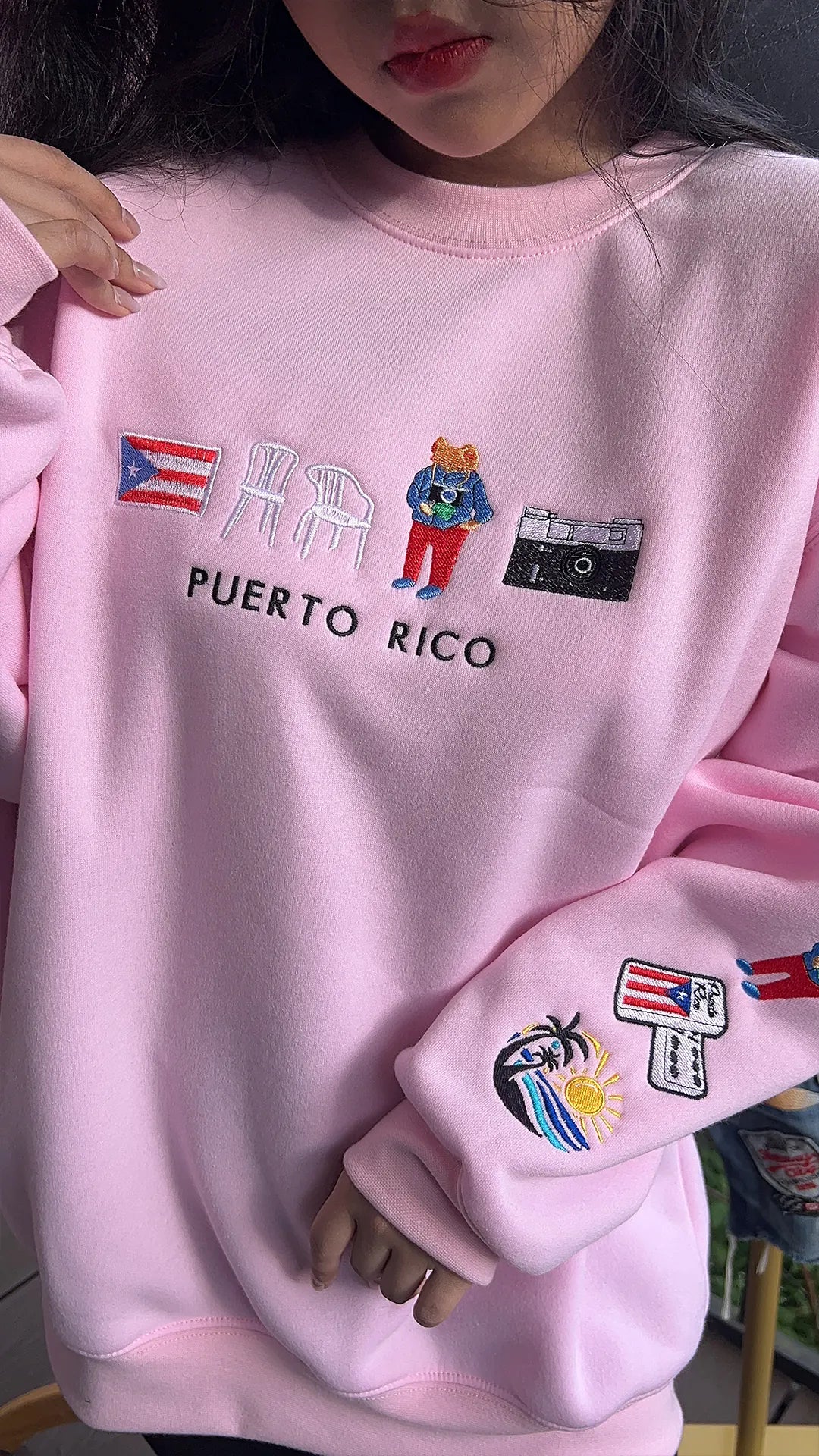 Custom Puerto Rico hoodie personalized embroidered shirt