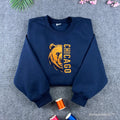 custom school sweatshirt personalized embroidered varsity crewneck