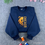 custom school sweatshirt personalized embroidered varsity crewneck