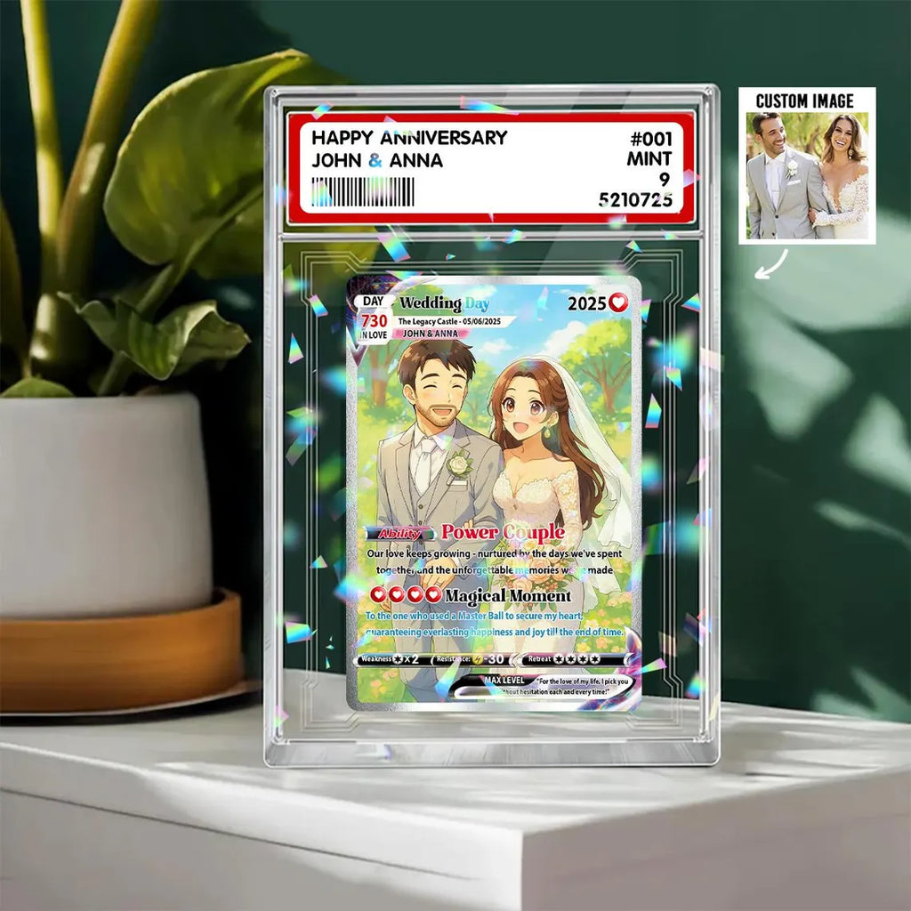 Pokémon style anniversary gift card for couples