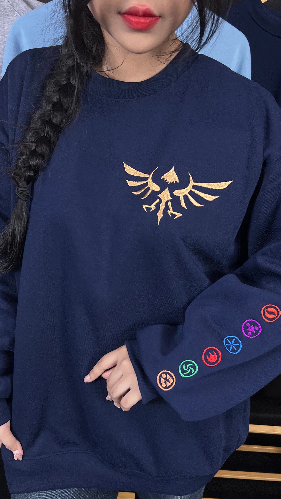 Custom Zelda Tears of the Kingdom hoodie – embroidered sweatshirt gift for gamers