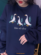 Literary-inspired unisex sweatshirt for Hunger Games fans