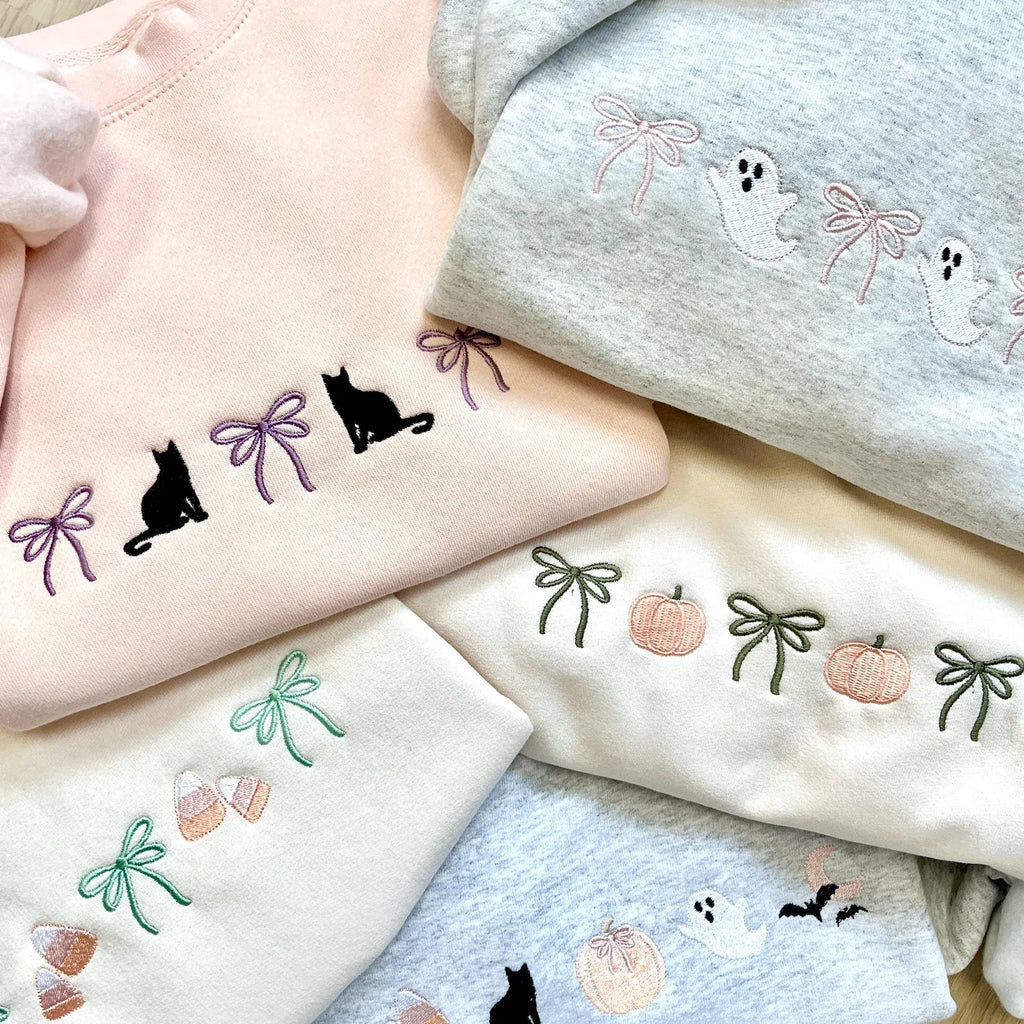 Spooky season crewneck sweatshirt with cute design