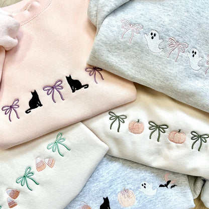 Spooky season crewneck sweatshirt with cute design