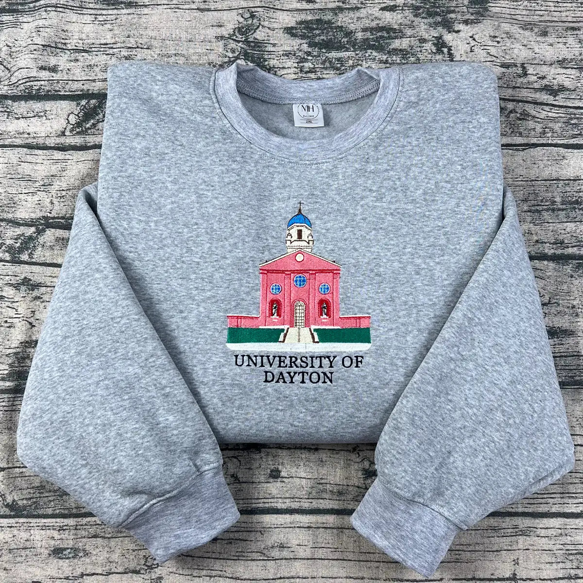 University of Dayton UD embroidered crewneck sweatshirt