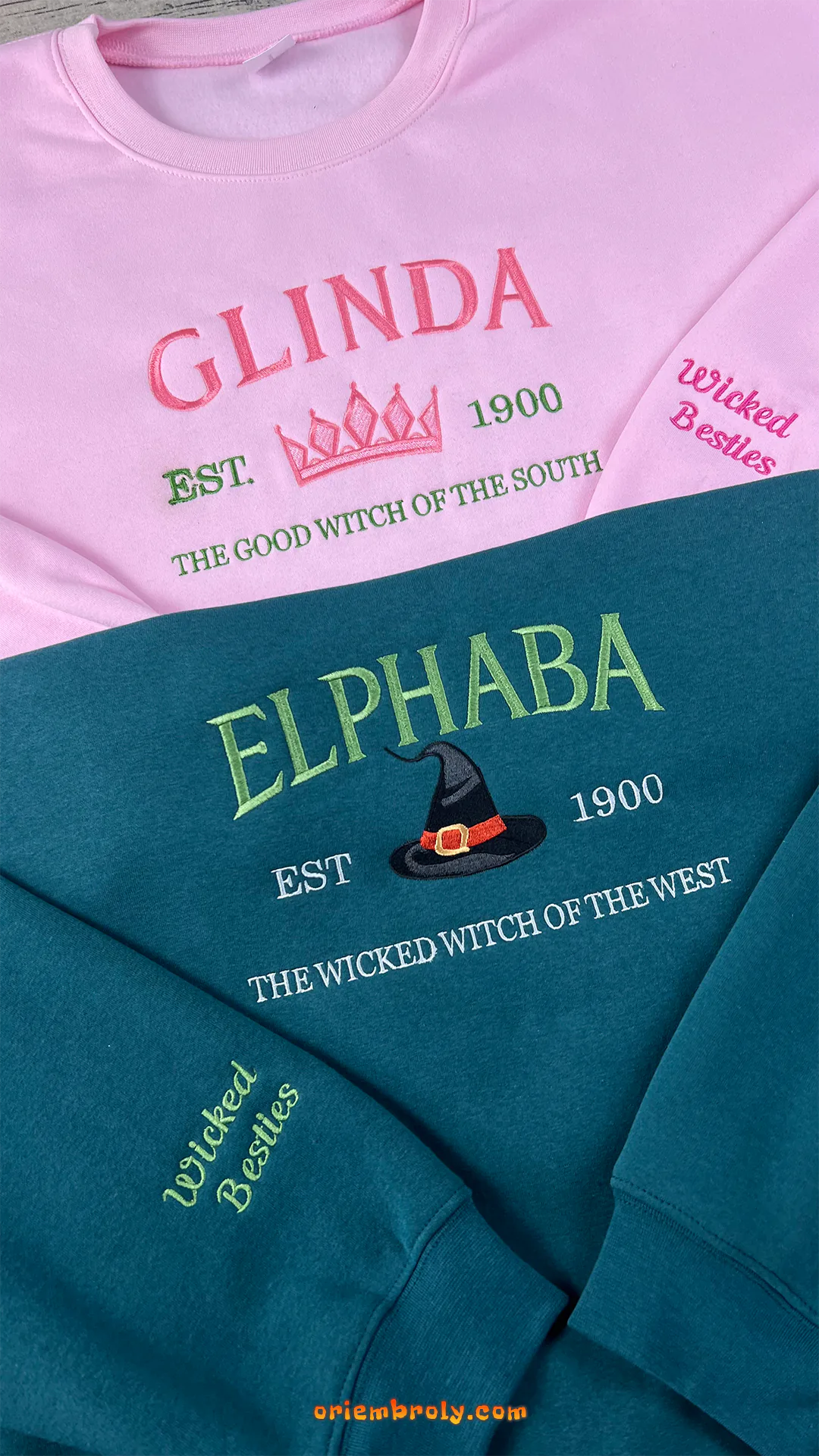 Defy Gravity embroidered aesthetic sweater