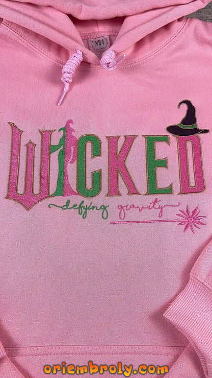 Premium Defying Gravity embroidered crewneck for fans