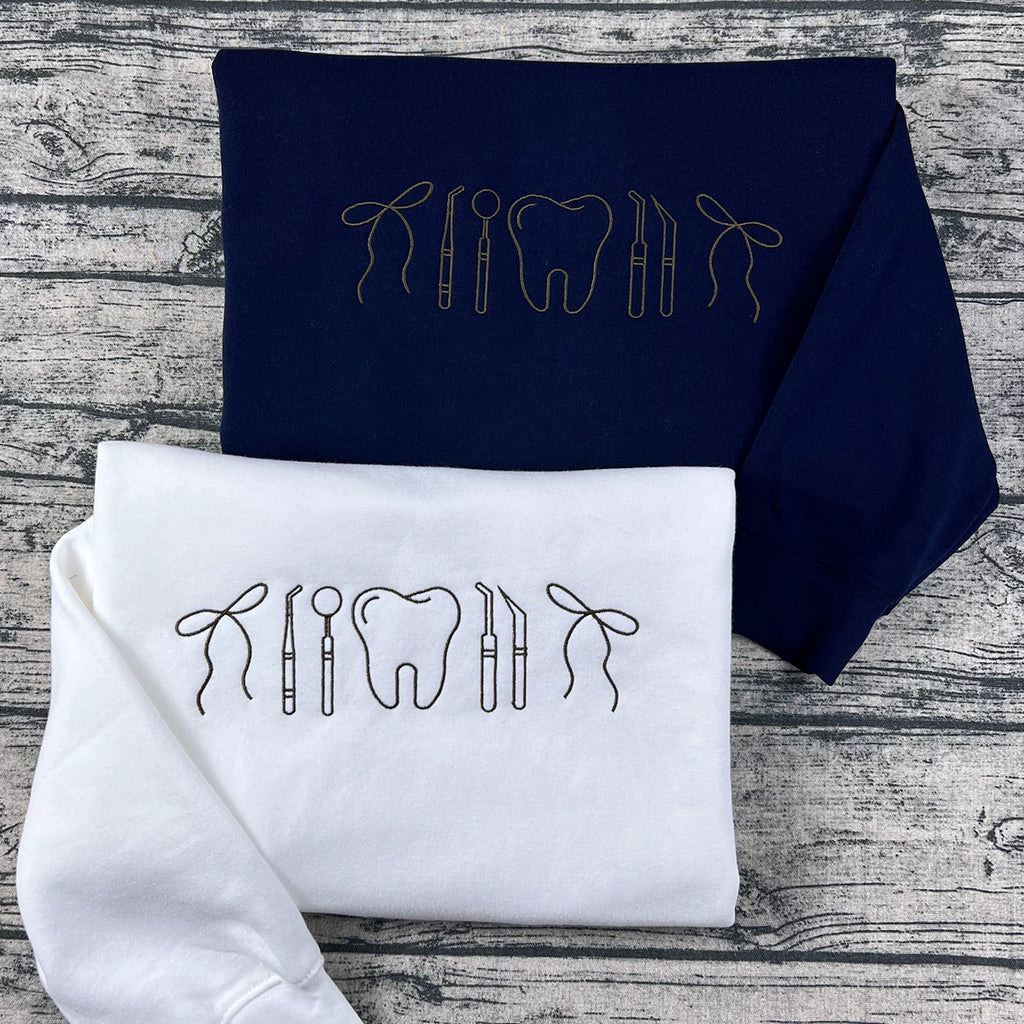 Dental hygienist embroidered sweatshirt