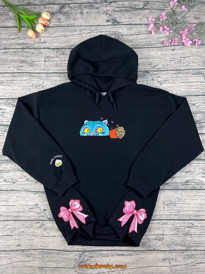 Embroidered Demon Hunter Tiger Sweatshirt unisex Kpop style