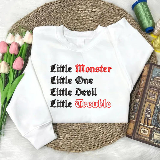 Devil's Night embroidered sweatshirt with Will Grayson design, inspired by Penelope Douglas series