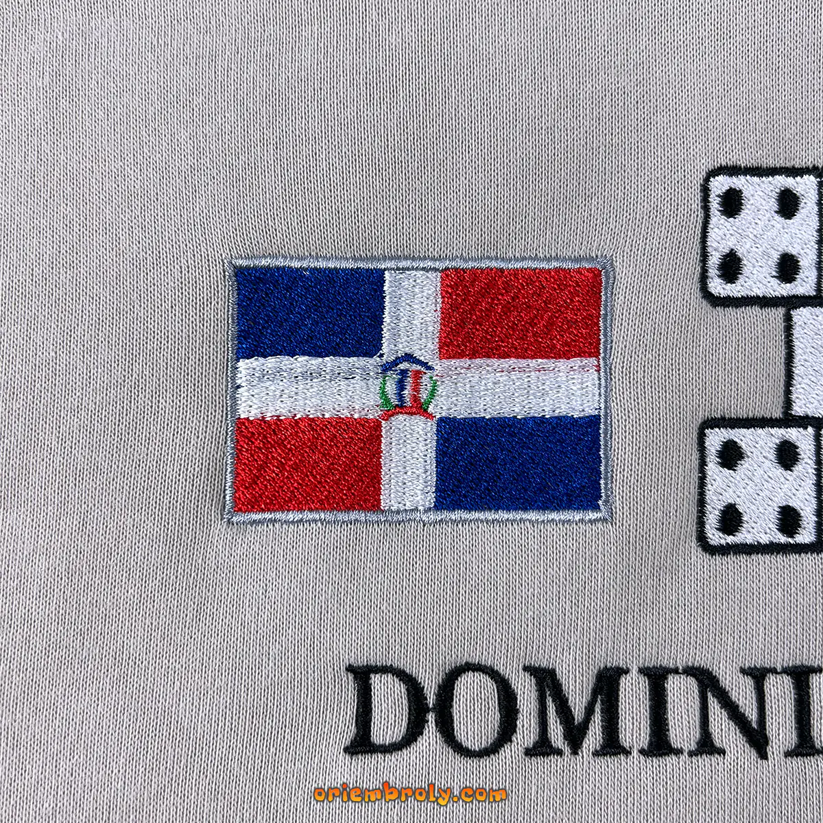 Country heritage hoodie featuring Dominican symbols