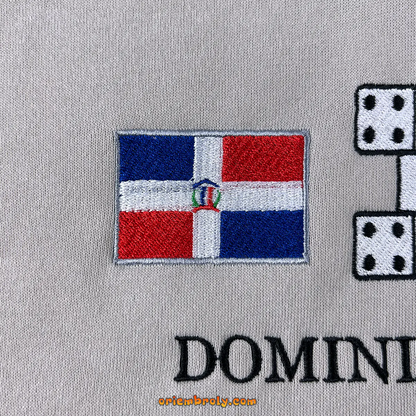 Country heritage hoodie featuring Dominican symbols